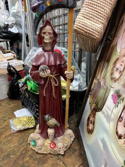 Santa Muerte Roja Curada 