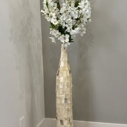 Tall Z-Gallery Vase with Flowers