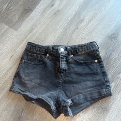Black Jean shorts