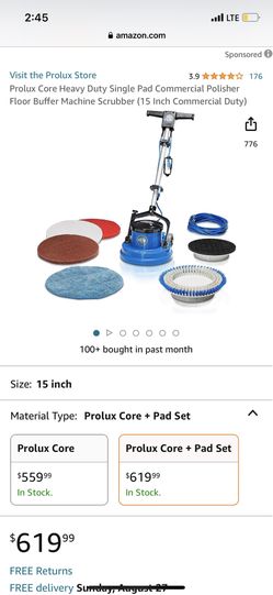 Prolux Core Floor Scrubber And Pad Set (15 Inch)