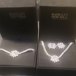Bradley Mischka Earrings, Necklace, & Bracelet Sets