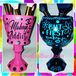 Makeup brush holders