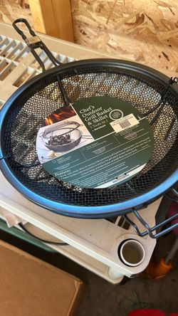Outdoor Grilling Basket And Skillet