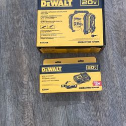 Dewalt Inflator Cordless.  Model. DCC020IB. And. Battery And Charger Kit. DCB206C