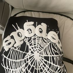 Sp5der Hoodie  Og White And Black 