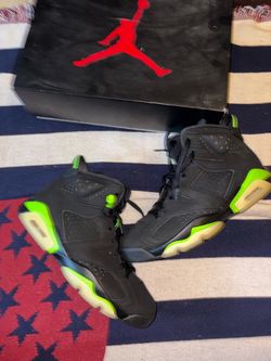 Jordan 6 electric green size 9.5