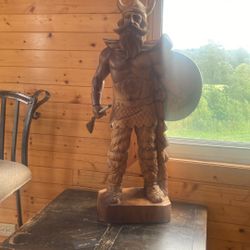 Wood Sculpture Warier 