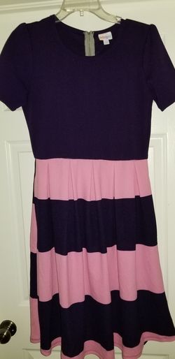 LULAROE Size Large pleated dress