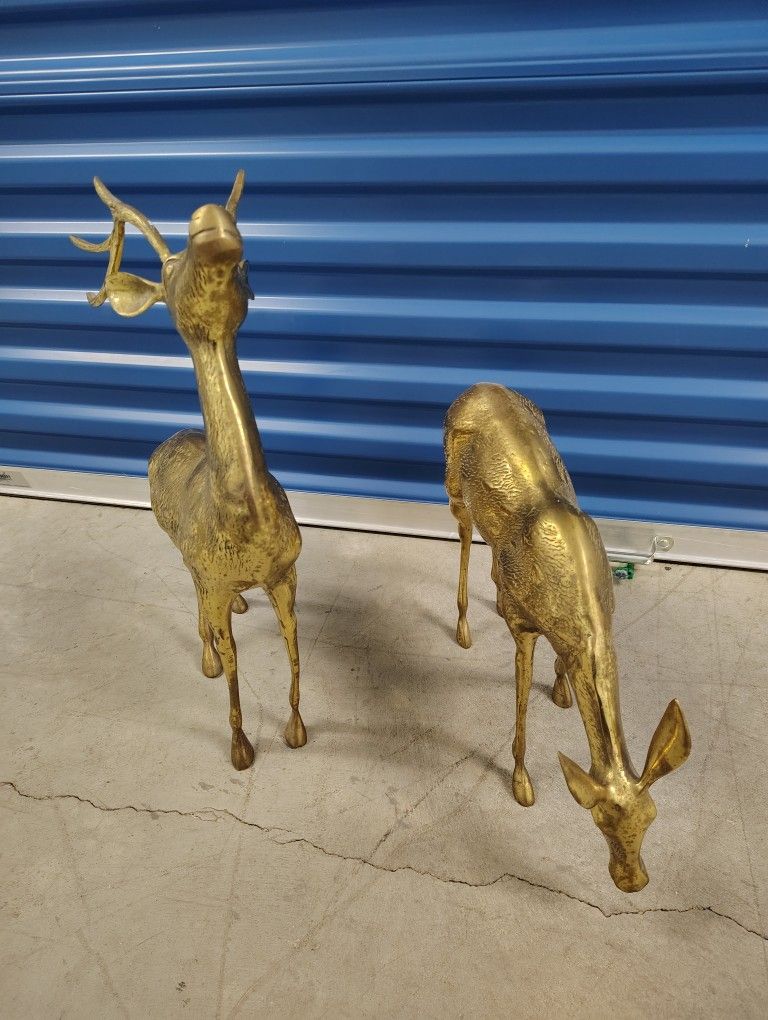 Solid Brass Deer