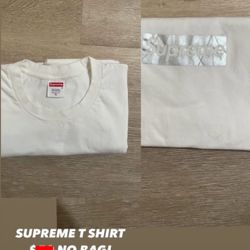 White supreme shirt