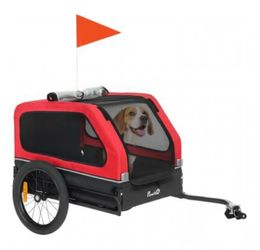 Bike Trailer for Small & Medium Dogs Red