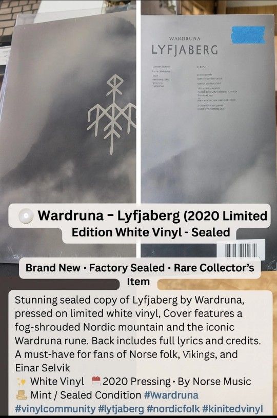 Wardruna β Lyfjaberg (2020 Limited Edition White Vinyl)
Sealed!