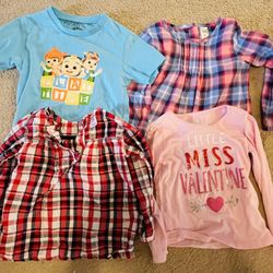 4 Pack: Assorted 3T Girl's Shirts
