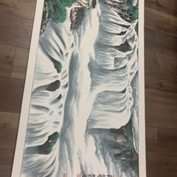 Gorgeous acrylic painting commissioned 2’ x 6’