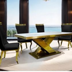 Palazzo Gorgeous 7 Piece Dining Table Set 