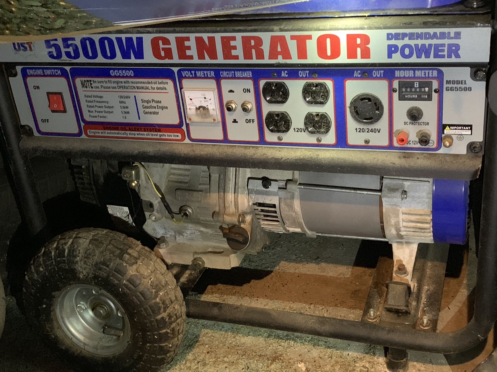 5500 watt generator