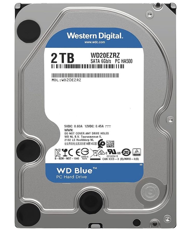 2TB Hard Drive - WD Blue
