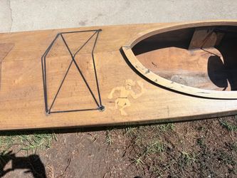 Vintage Wooden Kayak Hull