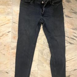 Mango men's Skinny Jeans in Charcoal Gray