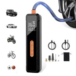 Brand new Tire Inflator Portable Air Compressor, 18650mah 150PSI Portable Tire Inflator for Car, Bicycles, Motocycles, Balls
