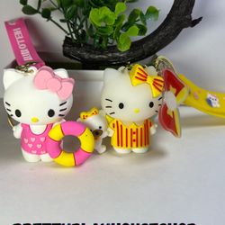 Pink Hello Kitty Keychain 