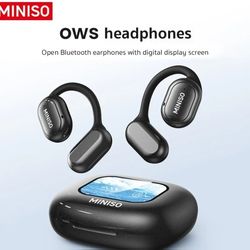 MINISO X30 OWS Wireless Bluetooth
Earphones IPX5 Waterproof,35Hours
Play time,OWS Headphones Immersive
Premium Sound Long Distance
Connection Headset 