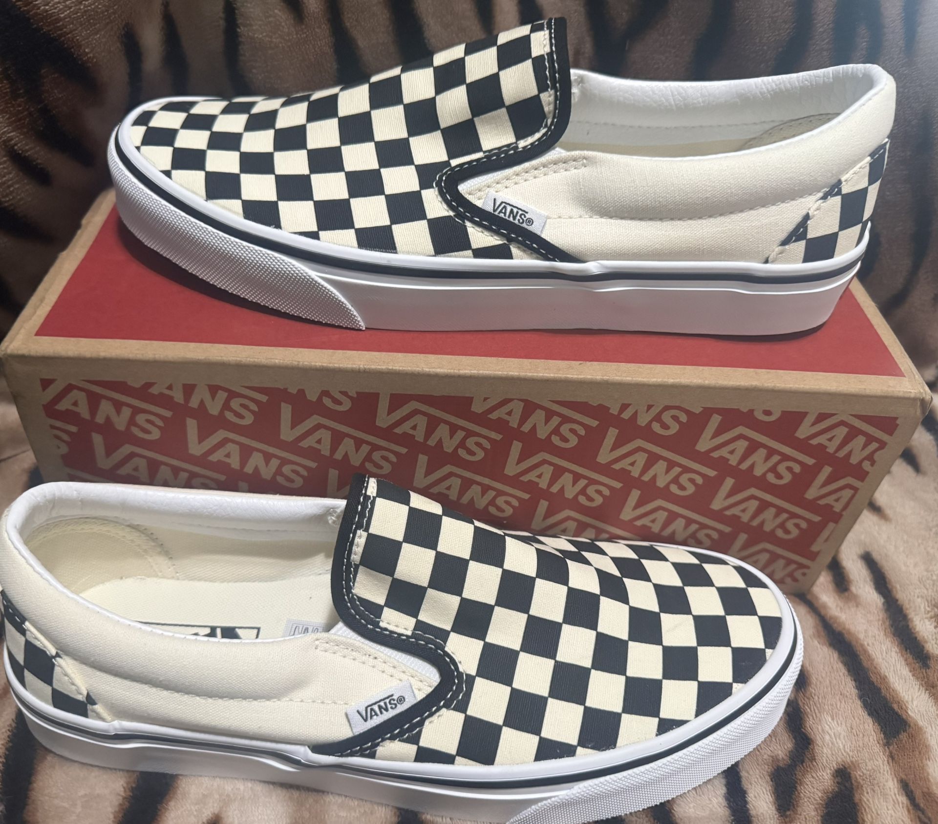 VANS Classic Checkerboard Shoe - Slip On - $30 OBO