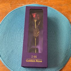 24K Golden Rose