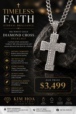 18k gold cross