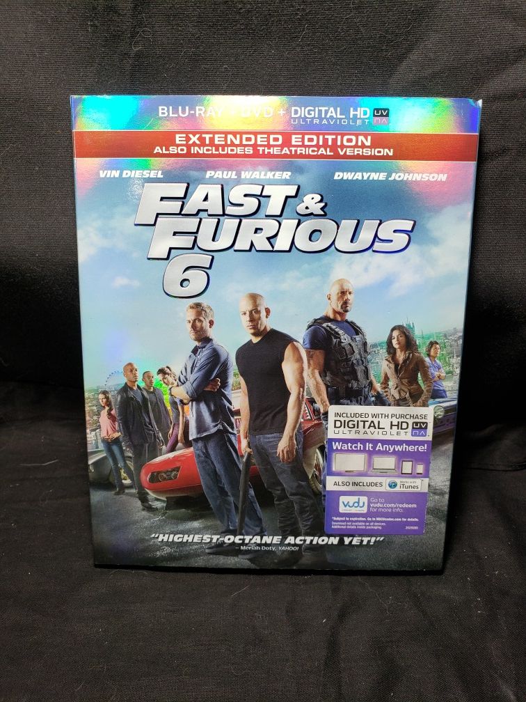 Fast & Furious 6 blue ray