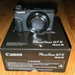 Canon PowerShot G7 X Mark III 20.1MP Point & Shoot 4K Digital Camera - Black