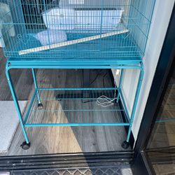 47'' Flight Cage with Rolling Stand Extra Space Slide-out Tray for Small Birds, Cage Type-Parakeet Flight Cage, Pet Type-Parakeet, Lovebirds, Budgies,