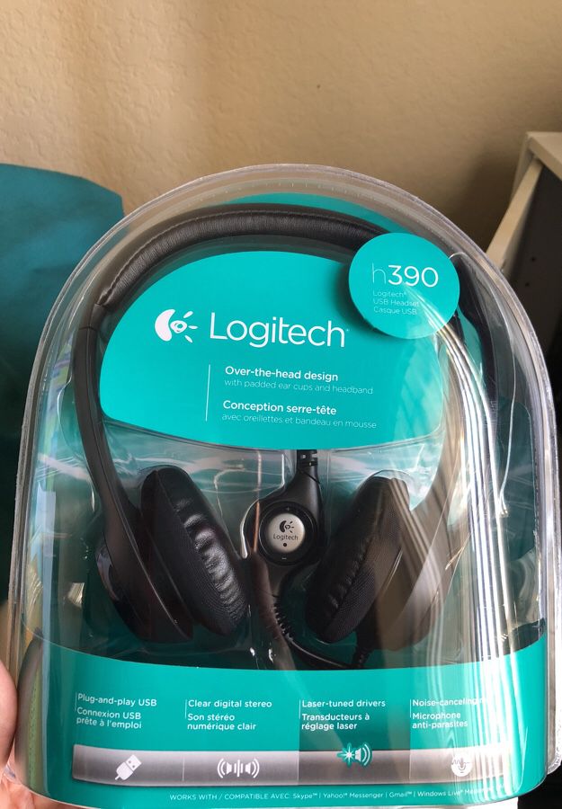 Brand New Logitech h390 USB Headset