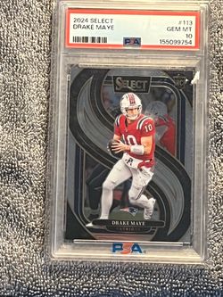 2024 Panini Select Drake Maye #113 Rookie RC Patriots PSA 10 GEM MINT