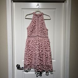 Pink Halter Dress, Size L