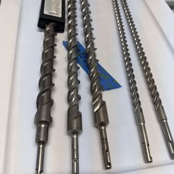 SDS PLUS HAMMER DRILL BITS 1 1/8”, 1” 1/2”