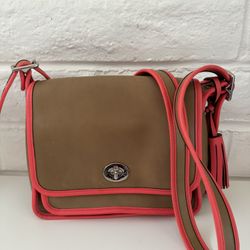 Colorful Authentic Coach Leather Crossbody 