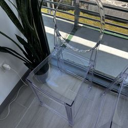 Clear Transparent High Chair Bar Stool 