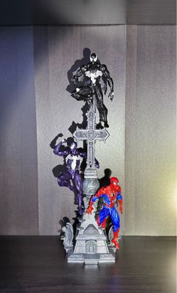 Spiderman Cross Diorama high detail 1:12 Scale Spiderman Mafex 3d print