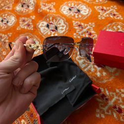 Cartier Blue Lens Sunglasses