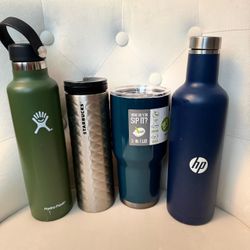 Hydro Flask Starbucks & More Sz 24 oz Water Bottle & Tumbler Lot - $35
