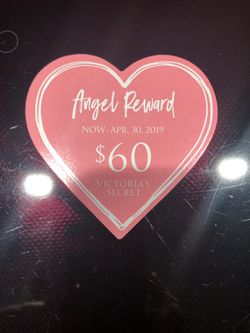 $60.00 Victoria secret reward card