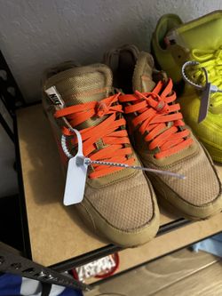 Lightly Used Size 9.5 Off White Air Max 90 Desert Ore