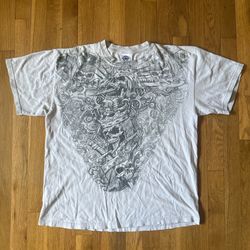 Grey & White Skull/Cross shirt