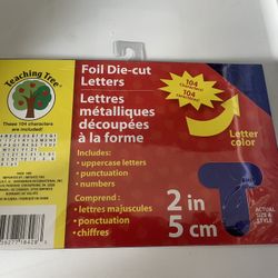 Teacher Tree Blue Die Cut Letters 104 Characters, New