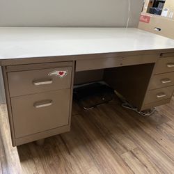 Vintage Steelcase Tanker Desk