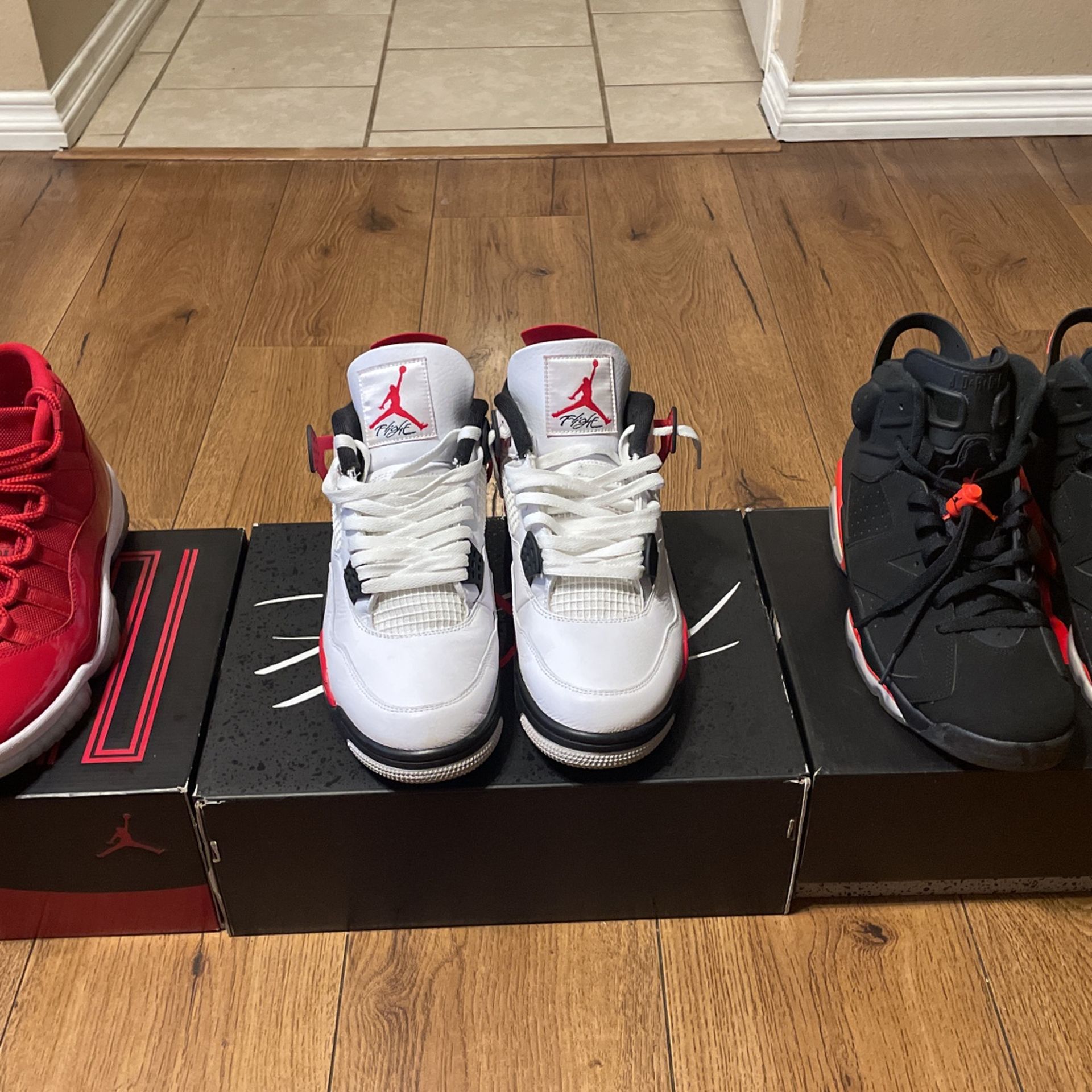 Jordan 11 “Win Like 96”, Jordan 4 Red Cement SOLD, Jordan 6 Infrared