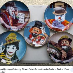 Limited edition American Heritage Celebrity clown series plates Painting By Jon Helland