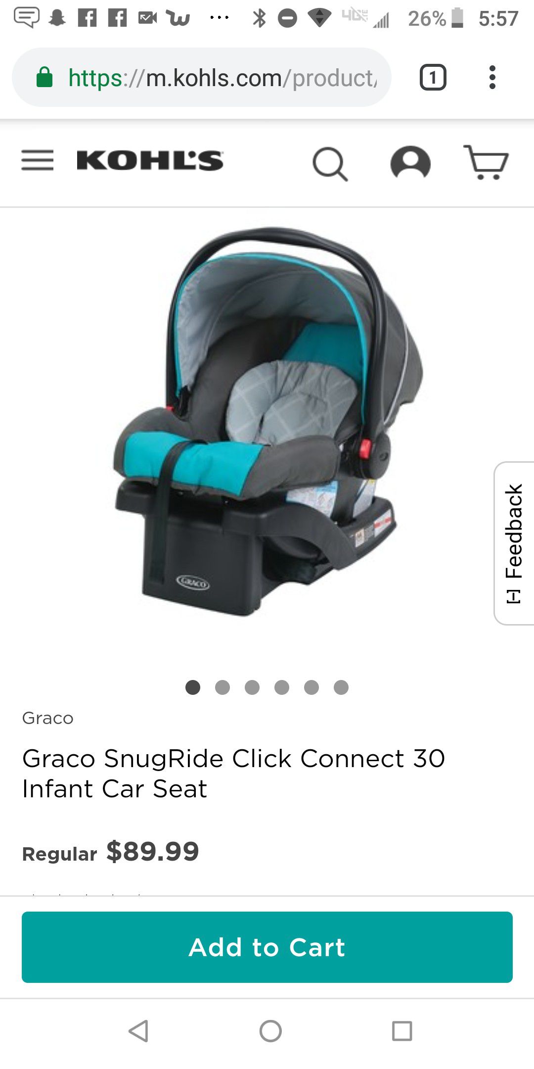 New price $50!!!!Infant car seat 2018! Graco car seat with 3 bases up to 30 lbs