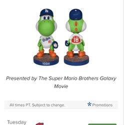 Dodgers Tickets 3-31-26 Yoshi Bobblehead Night 